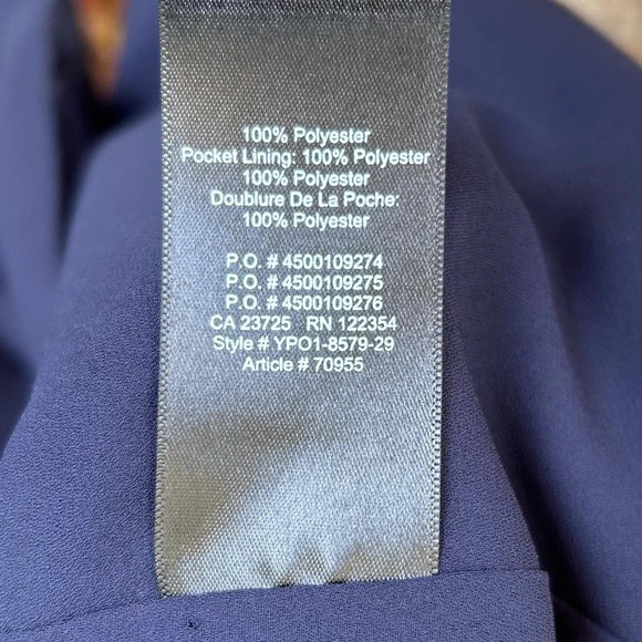 Aritzia Slit Wrap Navy Dress, size XXS - Picture 11 of 12